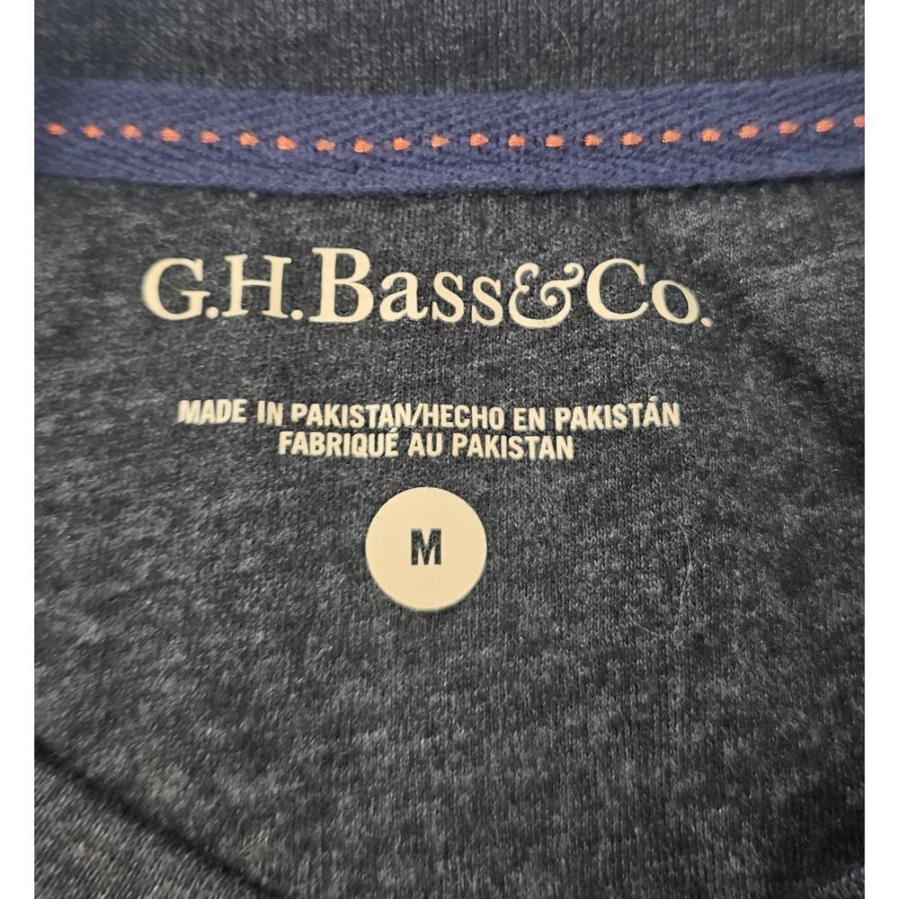 G.H. Bass & Co Mens Thermal 3 Button Henley Shirt M Waffle Knit Gray minimalist - Picture 4 of 7